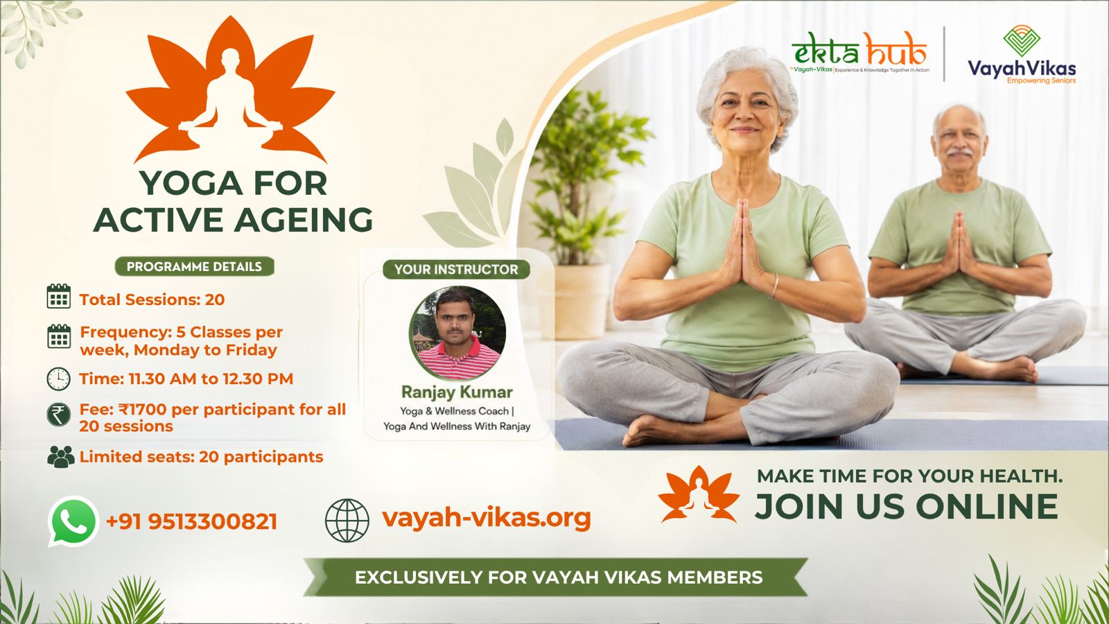 Yoga for Active Ageing