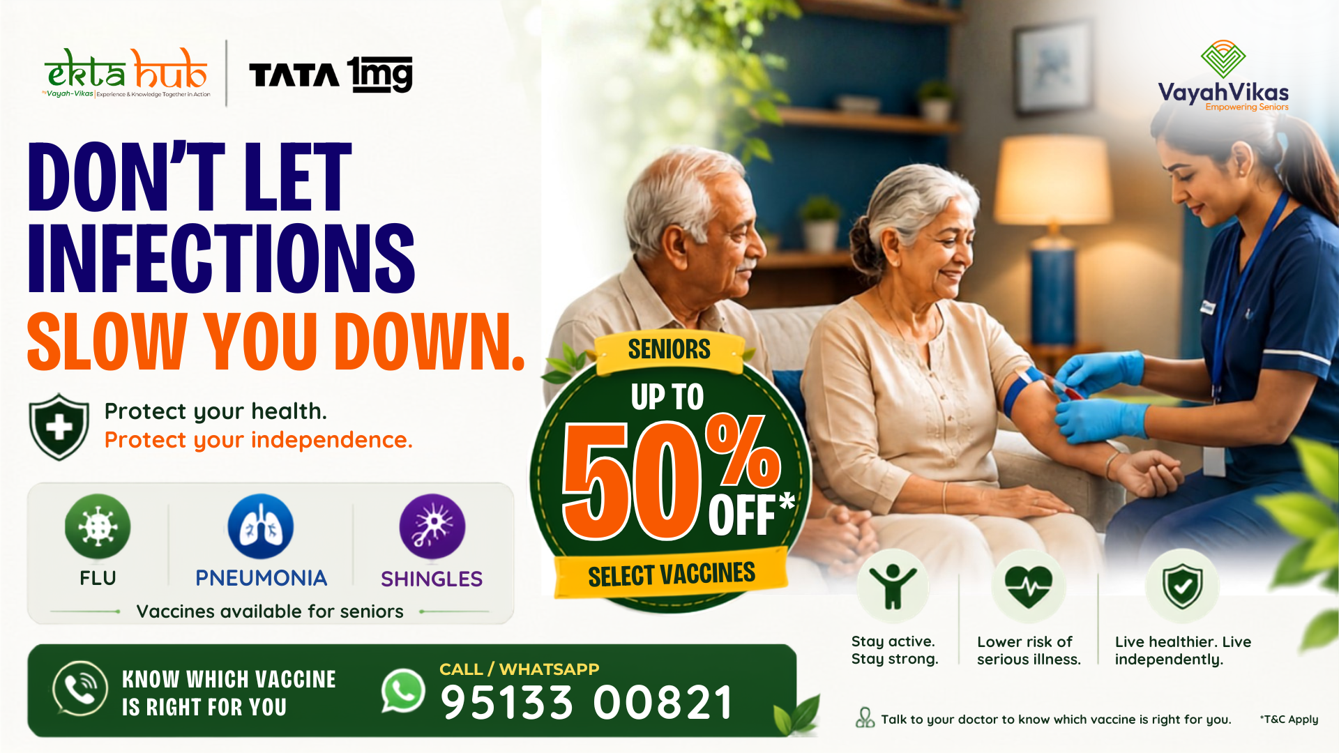 Senior Vaccination Drive — Tata 1MG