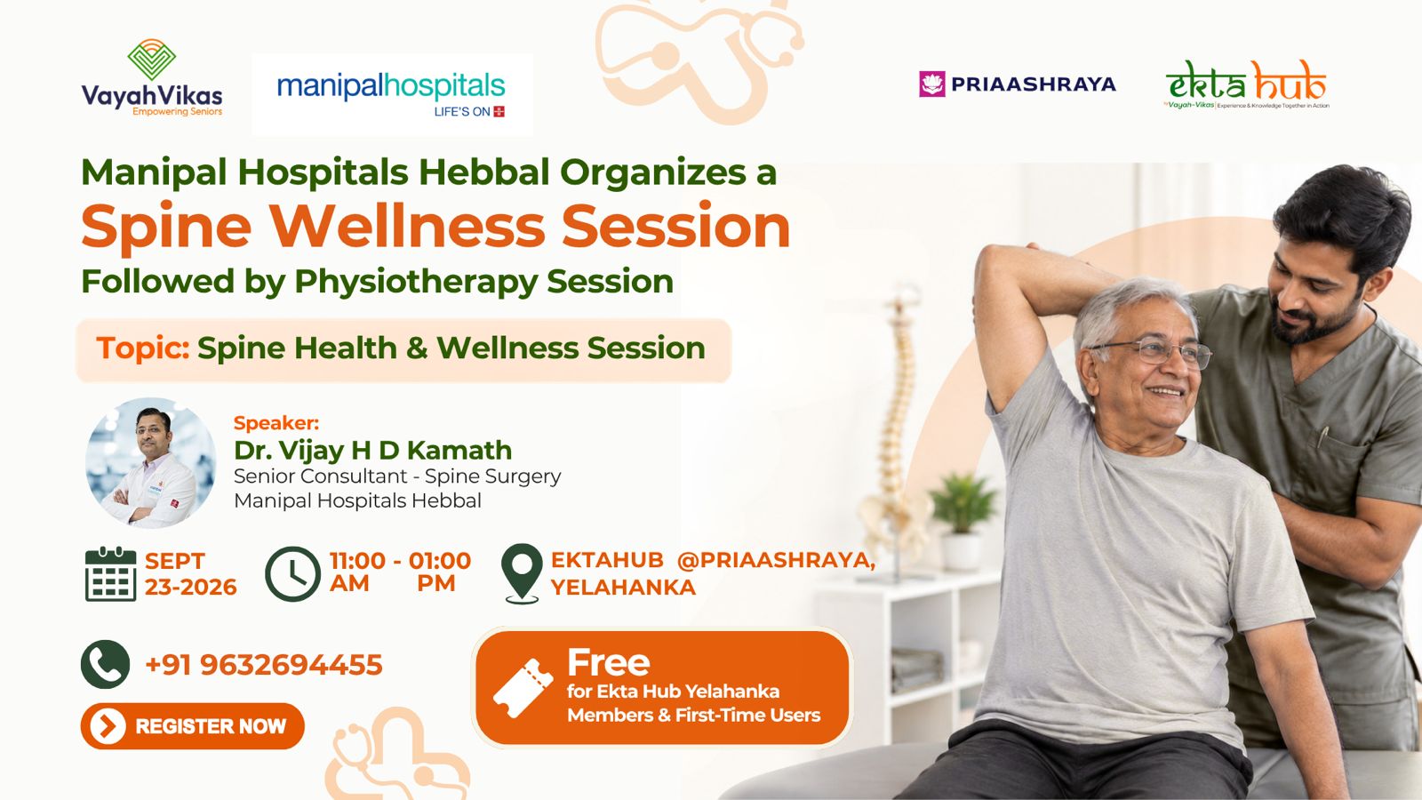Manipal Hospitals Hebbal Organizes a Spine Wellness Session