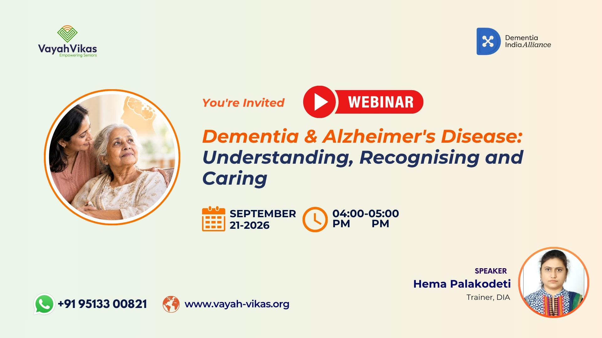 Dementia & Alzheimer's Disease: Understanding, Recognising and Caring
