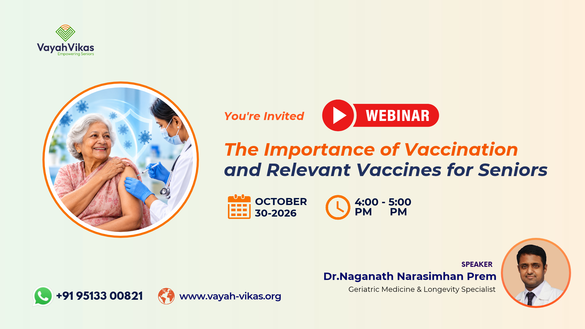 The Importance of Vaccination and Relevant Vaccines for Seniors