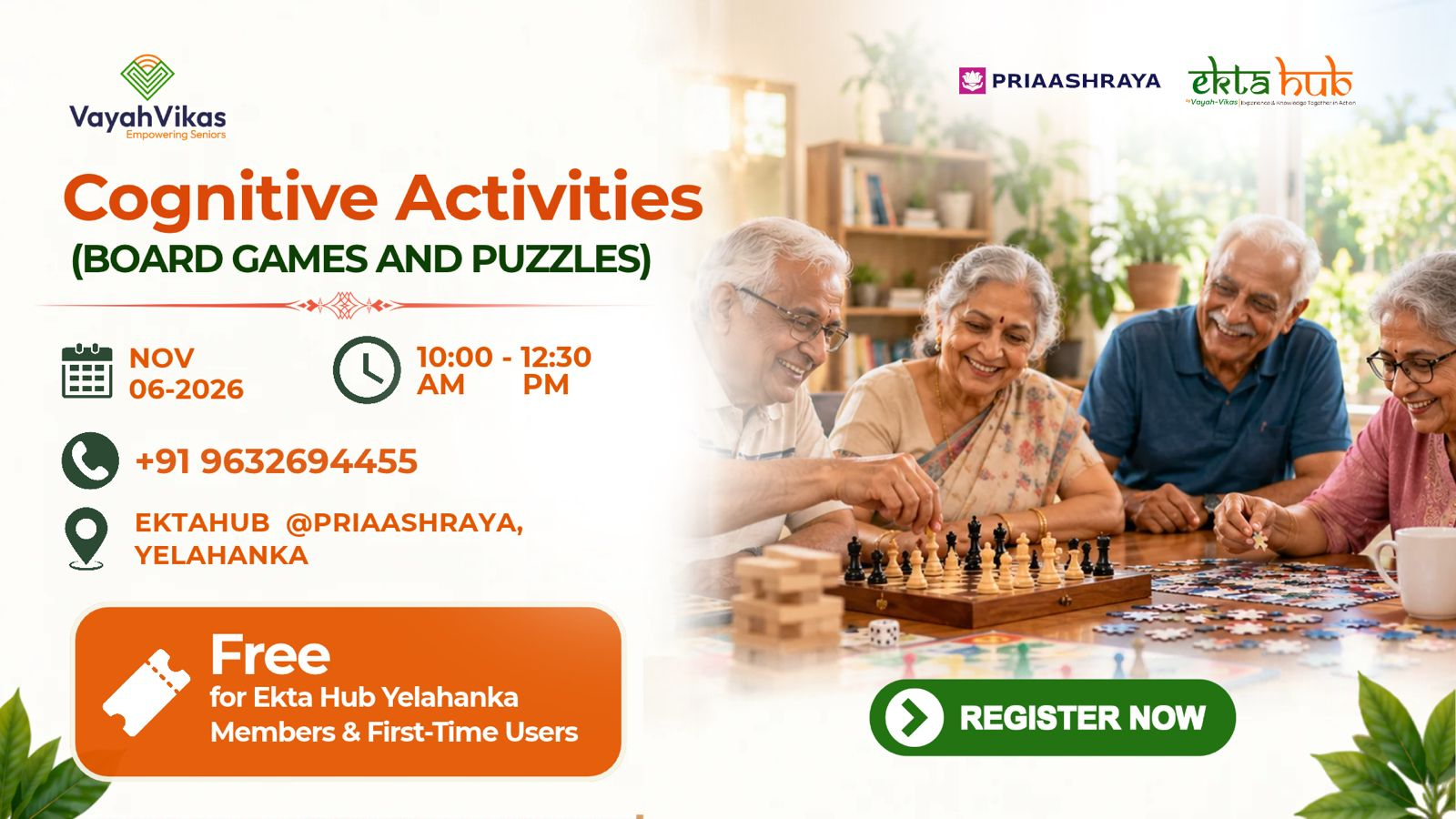 Cognitive Activities – Board Games & Puzzles